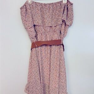 0224-3 Rue 21 Off the Shoulder Ditsy Floral Dress